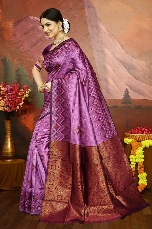 Malishka Export Cotton Silk Woven Ready To Wear Saree With Blouse Piece - Pink Polished Work Blouse Malishka Export Cotton Silk Woven Ready To Wear Saree With Blouse Piece - Pink Polished Work Blouse