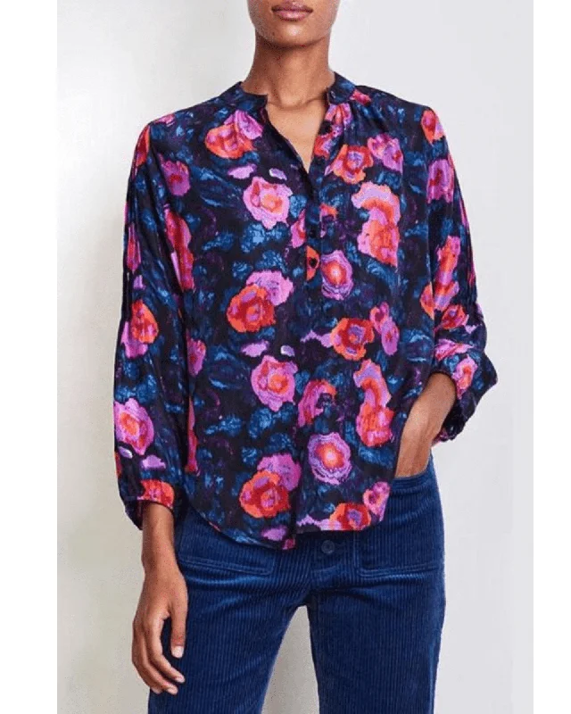 Apiece Apart Bravo Pintuck Love Blouse Embellished Collar Blouse