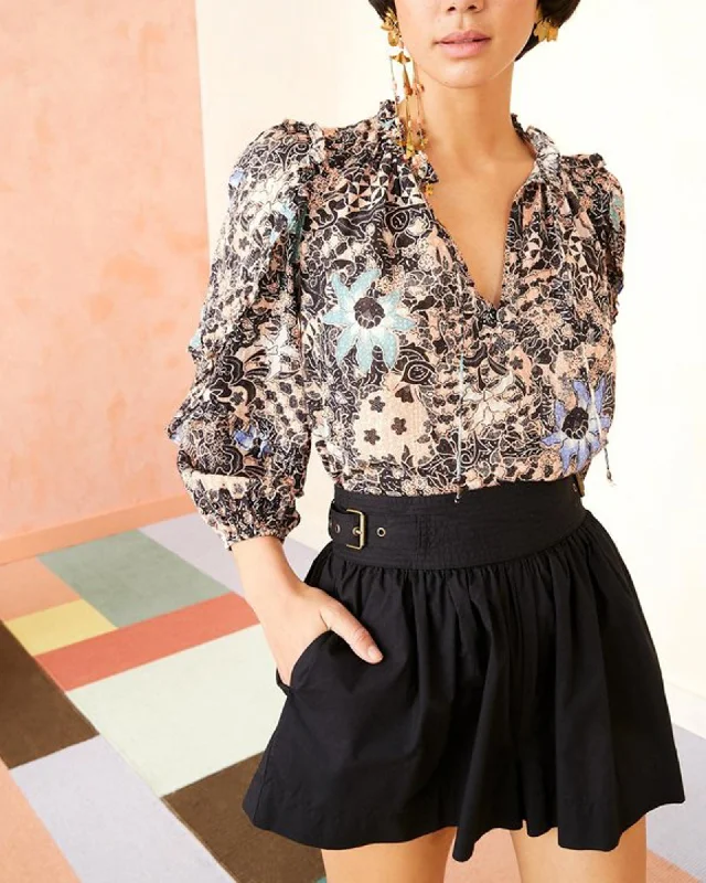 "Manet" Blouse Subtle Shimmer Blouse