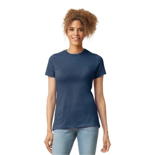 Gildan Womens/Ladies CVC T-Shirt-- Machine Wash Dry Clean Hand Wash