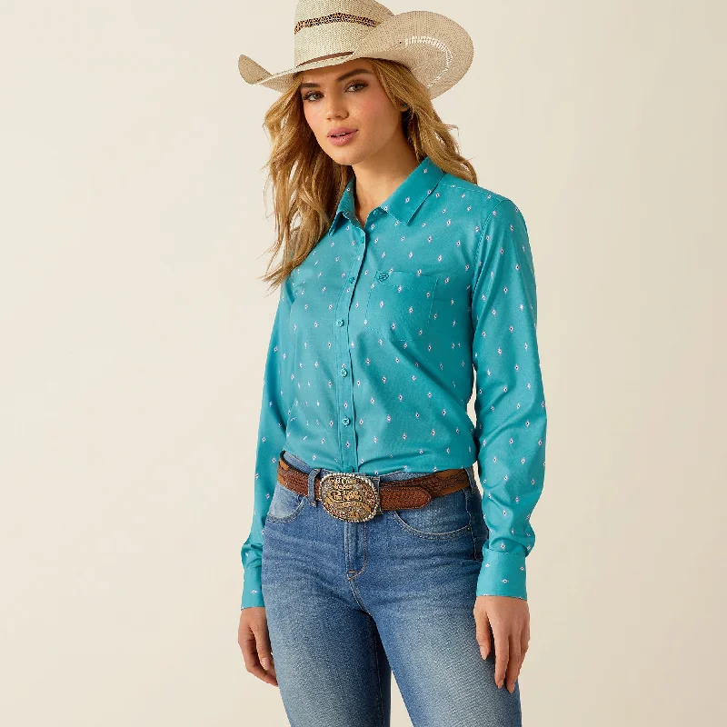 Women's Ariat Kirby Pro Button Down Shirt #10054893-- Sequined Glittery Shiny