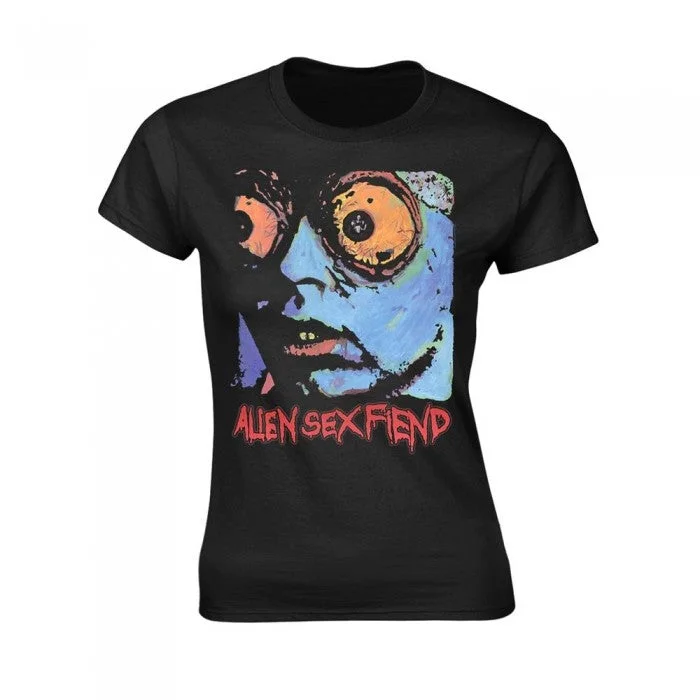 Alien Sex Fiend Womens/Ladies Acid Bath T-Shirt-- Satin Fabric Silk Fabric Chiffon Fabric Alien Sex Fiend Womens/Ladies Acid Bath T-Shirt-- Satin Fabric Silk Fabric Chiffon Fabric