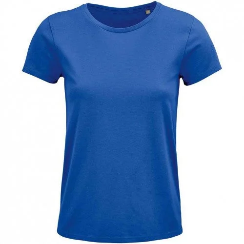 SOLS |  Womens/Ladies Crusader Organic T-Shirt-- Embroidered Appliqued Beaded