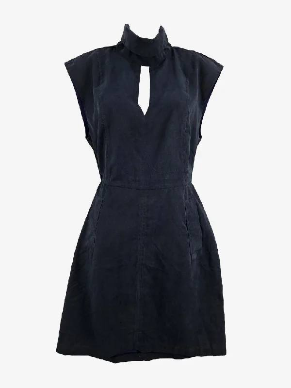 Cooper St Navy Mock Neck Tailored Mini Dress Size 10 Cozy Long Sleeve Mini Dress