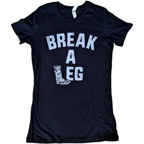 Foo Fighters Womens/Ladies Break A Leg Back Print T-Shirt-- Denim Fabric Leather Fabric Suede Fabric Foo Fighters Womens/Ladies Break A Leg Back Print T-Shirt-- Denim Fabric Leather Fabric Suede Fabric