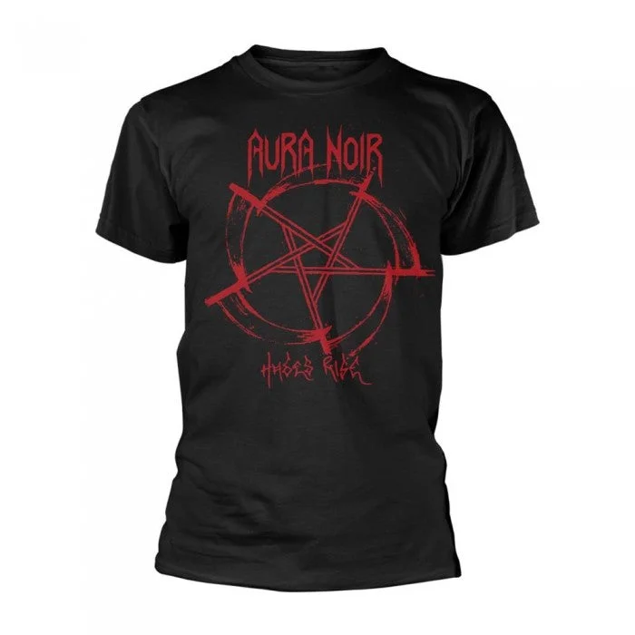Aura Noir Unisex Adult Hades Rise T-Shirt-- Hooded Caped Shawl Collar