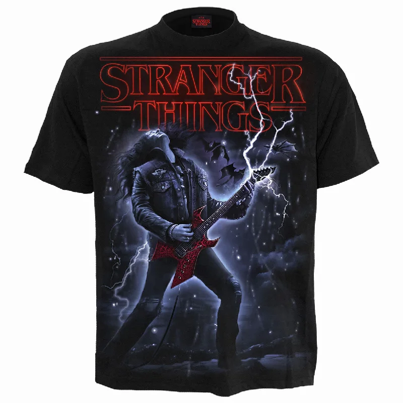 EDDIE - THE BANISHED - T-Shirt Black-- Anti-Pilling Machine Wash Handmade