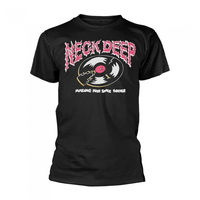 Neck Deep Unisex Adult Making Hits T-Shirt-- Collared Crew Neck Turtle Neck