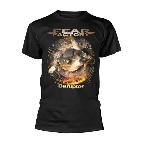 Fear Factory Unisex Adult Disruptor T-Shirt-- Seamless Knitted Crochet