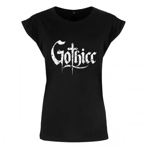 Grindstore Womens/Ladies Gothicc T-Shirt-- Solid Color Striped Floral