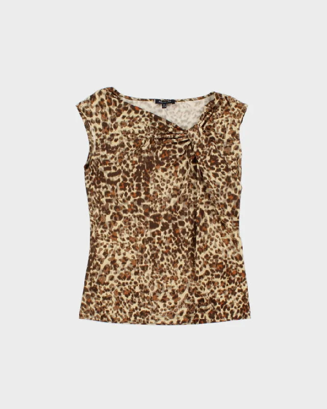 Women's Vintage 90s Anne Klein Blouse - S Chic Sleeveless Blouse