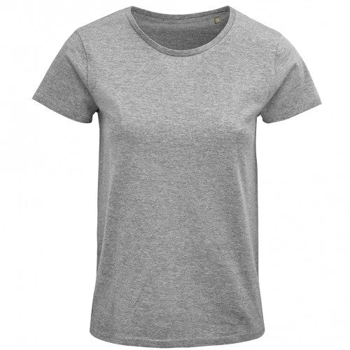 SOLS Womens/Ladies Crusader Marl Organic T-Shirt-- Rayon Velvet Corduroy