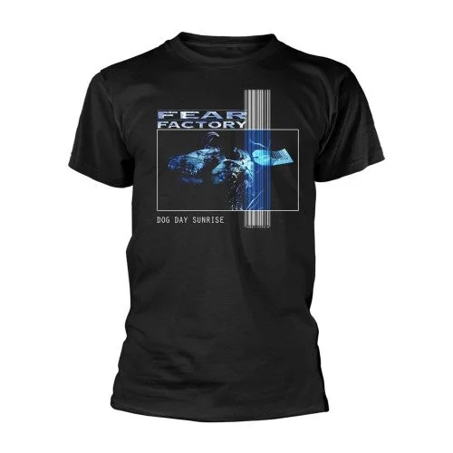 Fear Factory Unisex Adult Dog Day Sunrise T-Shirt-- Sequined Glittery Shiny