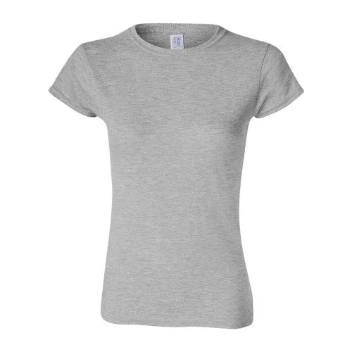 Gildan Womens/Ladies Softstyle Midweight T-Shirt-- Print Jacquard Patchwork