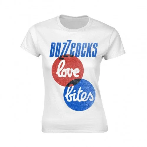 Buzzcocks Womens/Ladies Love Bites T-Shirt-- Chenille Brocade Lace