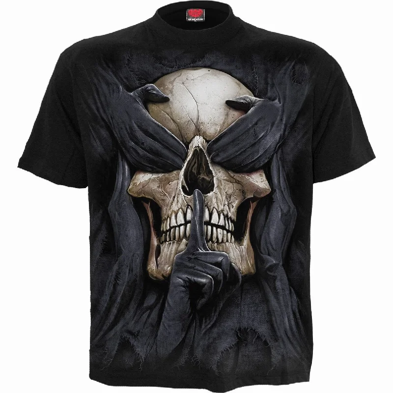 SEE NO EVIL - T-Shirt Black-- Graphic T-Shirt Round Neck Polyester