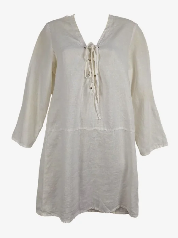 Matin Criss Cross Tunic Mini Dress Size 8 Trendy Bodycon Mini Dress