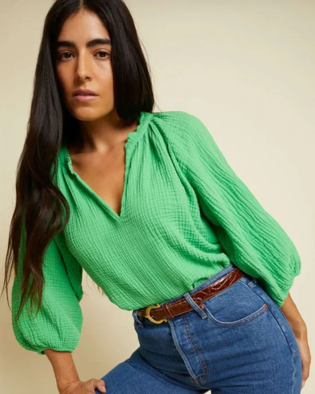 "Mimi Blouse" Casual Stripe Blouse