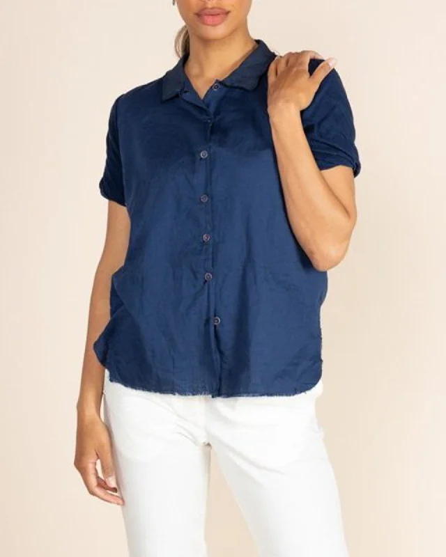 "Clelia" Blouse Side Tie Blouse