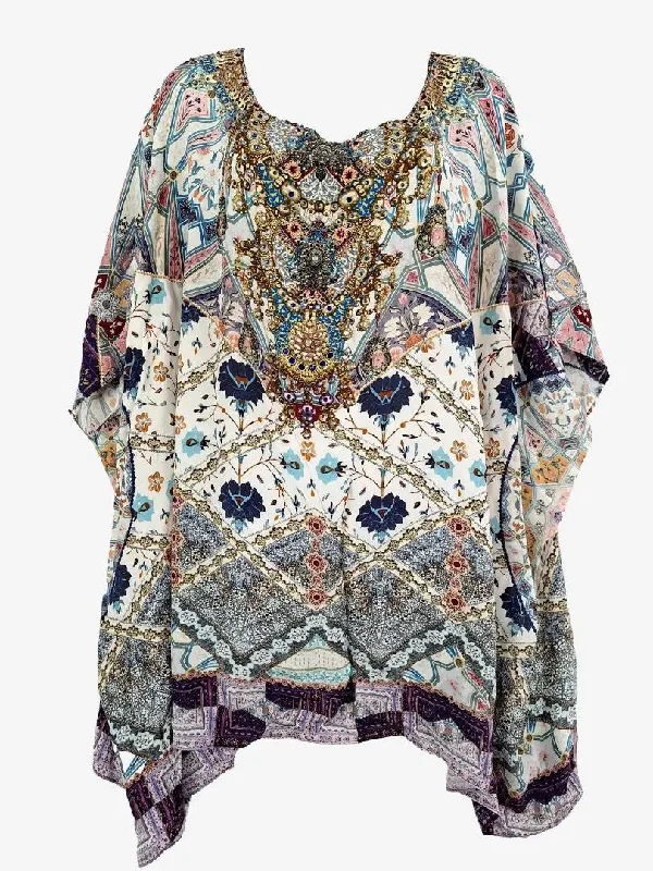 Camilla Tales of Tatiana Kaftan Mini Dress Size OSFA Cozy T-Shirt Mini Dress