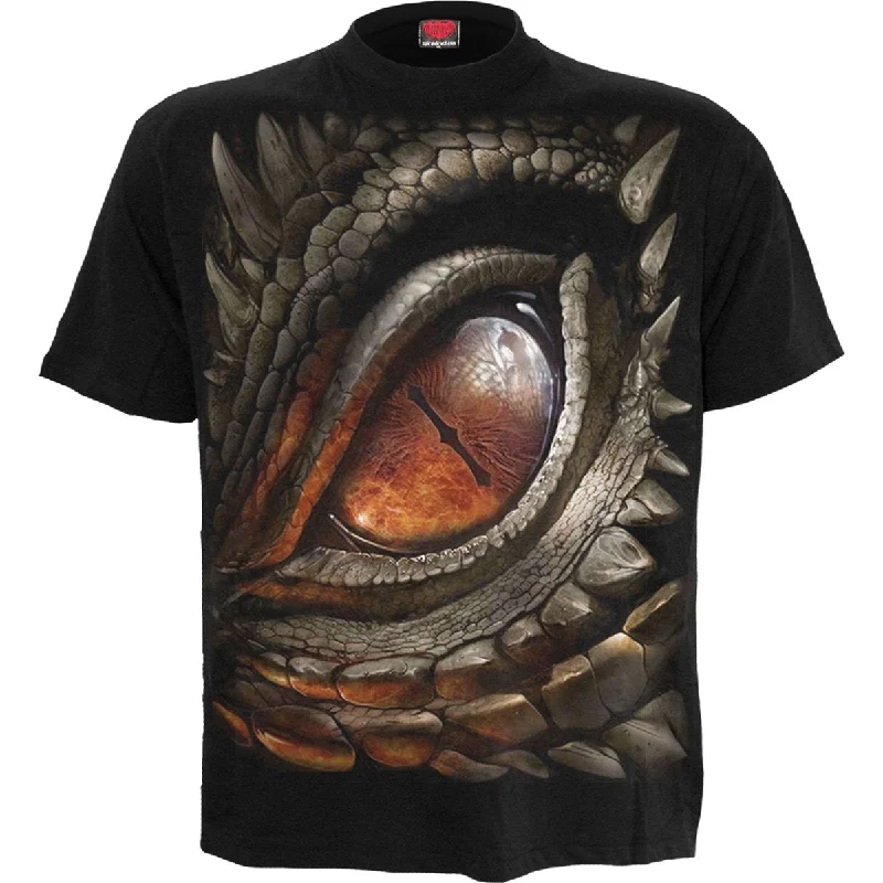 DRAGON EYE - T-Shirt Black-- Oversized T-Shirt Spandex breathable