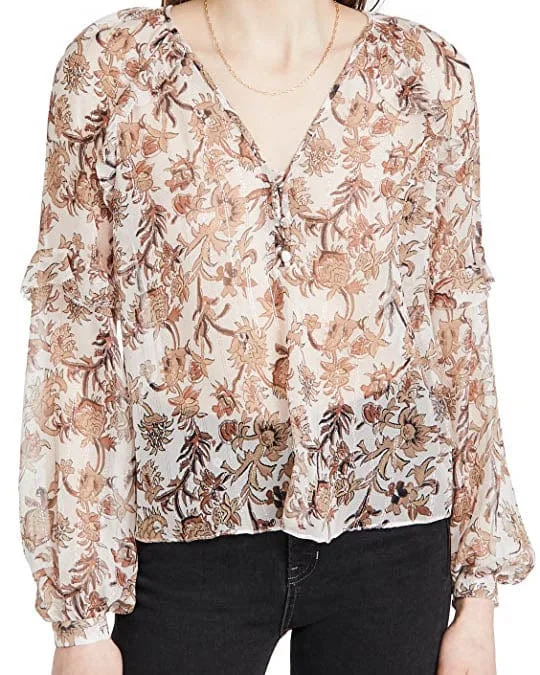 "Zanita" Floral Blouse Business Casual Blouse