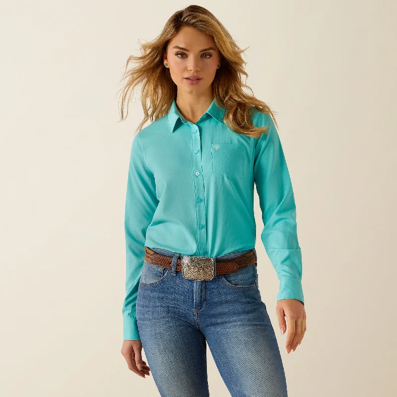 Women's Ariat Kirby Pro Team Button Down Shirt #10054758-- Cashmere Blend Cotton Blend Poly Blend Women's Ariat Kirby Pro Team Button Down Shirt #10054758-- Cashmere Blend Cotton Blend Poly Blend