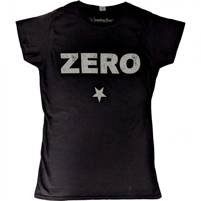 Womens/Ladies Zero Distressed T-Shirt-- Notch Collar Peter Pan Collar Cowl Neck