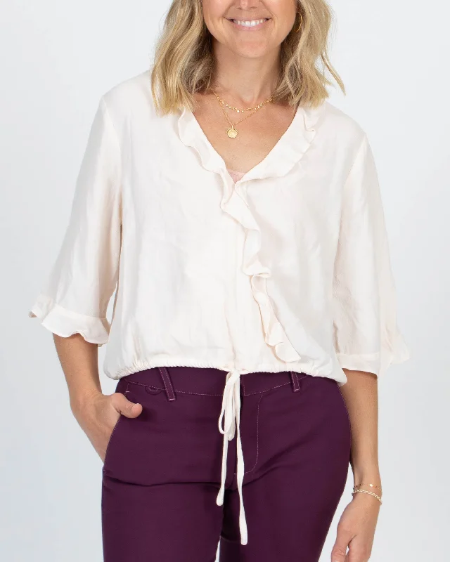 Ruffle Blouse Backless Summer Blouse