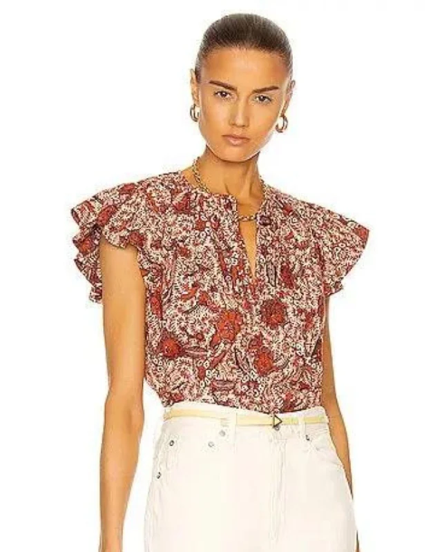 "Shani" Blouse Gathered Detail Blouse