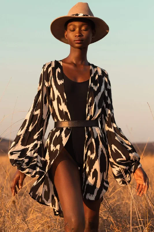 Silk Open Blouse Africa Business Casual Blouse