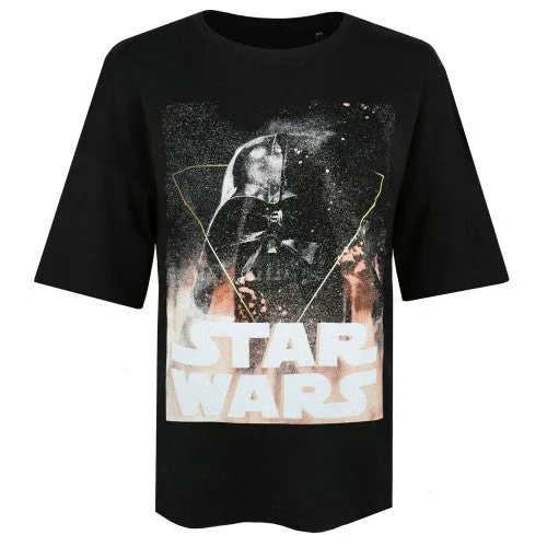 Star Wars Womens/Ladies Darth Vader Oversized T-Shirt-- Iron Safe Non-Iron Wrinkle Free Star Wars Womens/Ladies Darth Vader Oversized T-Shirt-- Iron Safe Non-Iron Wrinkle Free