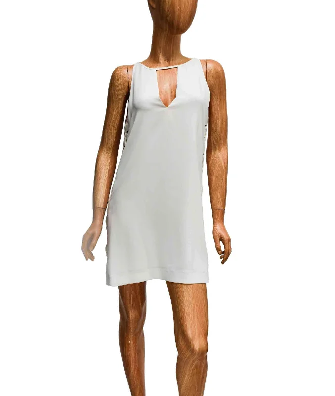 Mini Dress with Side Detail Cozy Long Sleeve Mini Dress