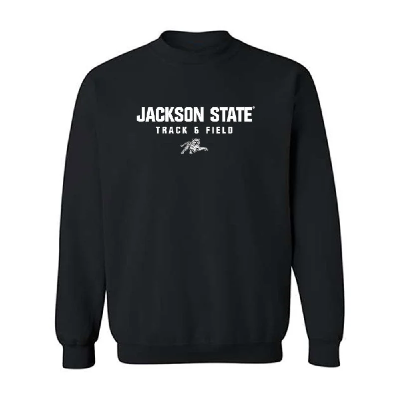 Jackson State - NCAA Women's Track & Field : Callie Calicut - Crewneck Sweatshirt Hoodie with Drawstring Waist Adjustable Fitted Jackson State - NCAA Women's Track & Field : Callie Calicut - Crewneck Sweatshirt Hoodie with Drawstring Waist Adjustable Fitted