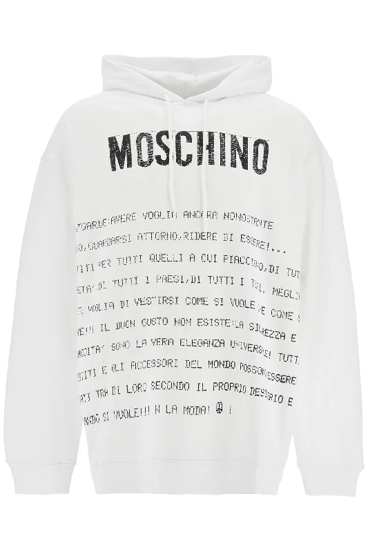 Hooded Sweatshirt With Letter Hoodie with Double Zipper Versatile Adjustable