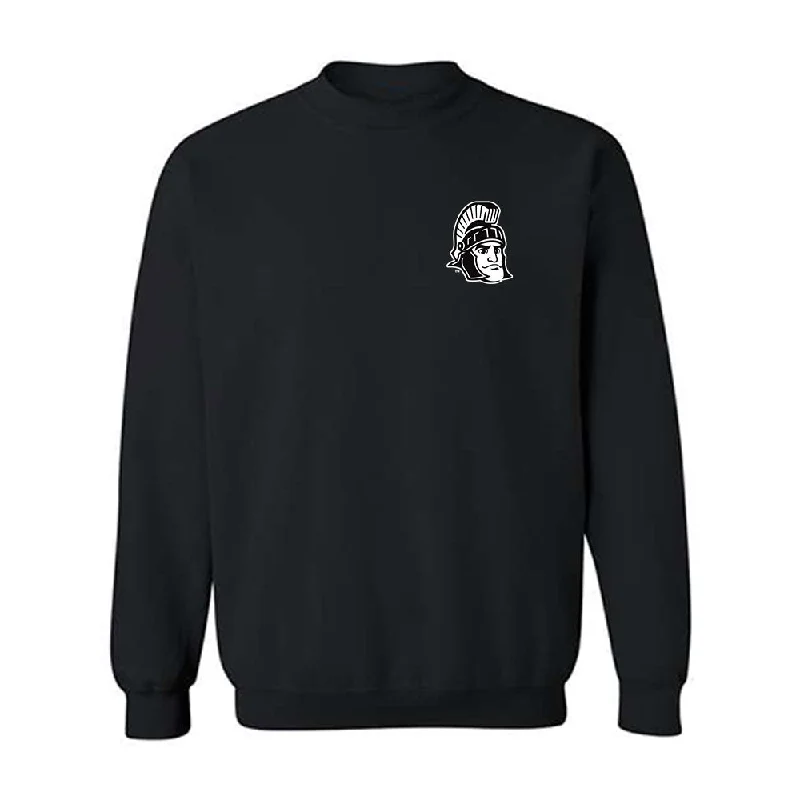 Michigan State - NCAA Women's Track & Field : Anyssa Hall - Crewneck Sweatshirt Hoodie with Raw Hem Edgy Unfinished Michigan State - NCAA Women's Track & Field : Anyssa Hall - Crewneck Sweatshirt Hoodie with Raw Hem Edgy Unfinished