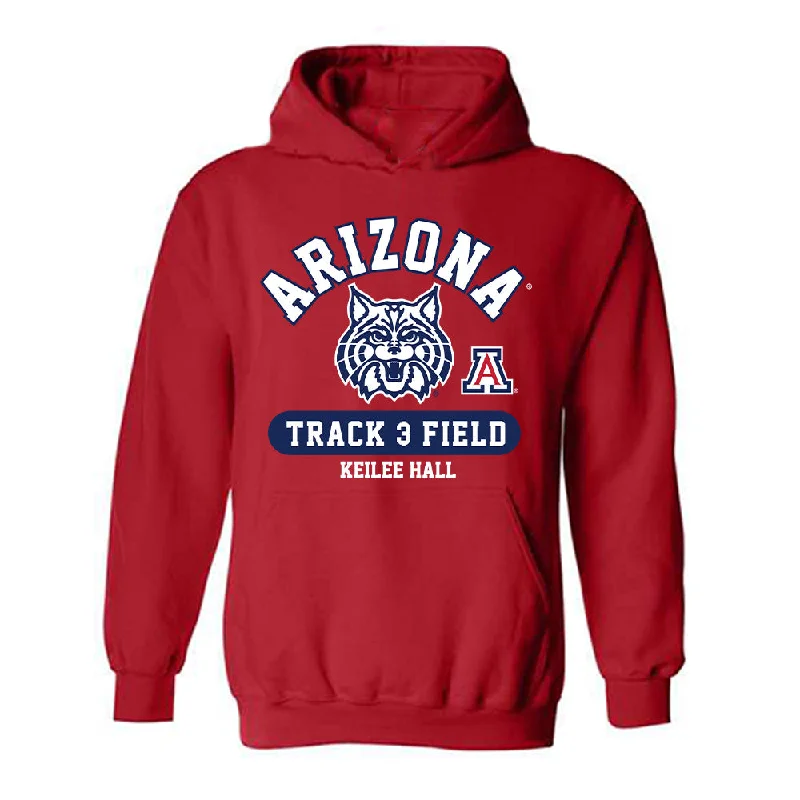 Arizona - NCAA Women's Track & Field : Keilee Hall - Classic Fashion Shersey Hooded Sweatshirt Hoodie with Lace Feminine Delicate Arizona - NCAA Women's Track & Field : Keilee Hall - Classic Fashion Shersey Hooded Sweatshirt Hoodie with Lace Feminine Delicate