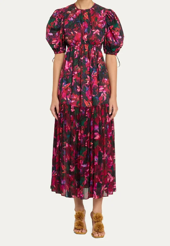 Collage Dress - Hibiscus Tunics Bridal satin