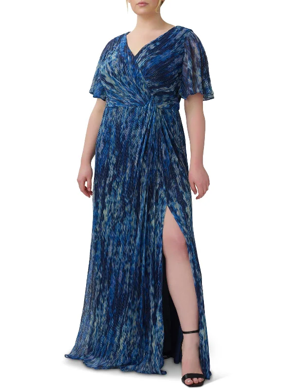 Plus Womens Metallic Maxi Evening Dress Tunics Summer linen