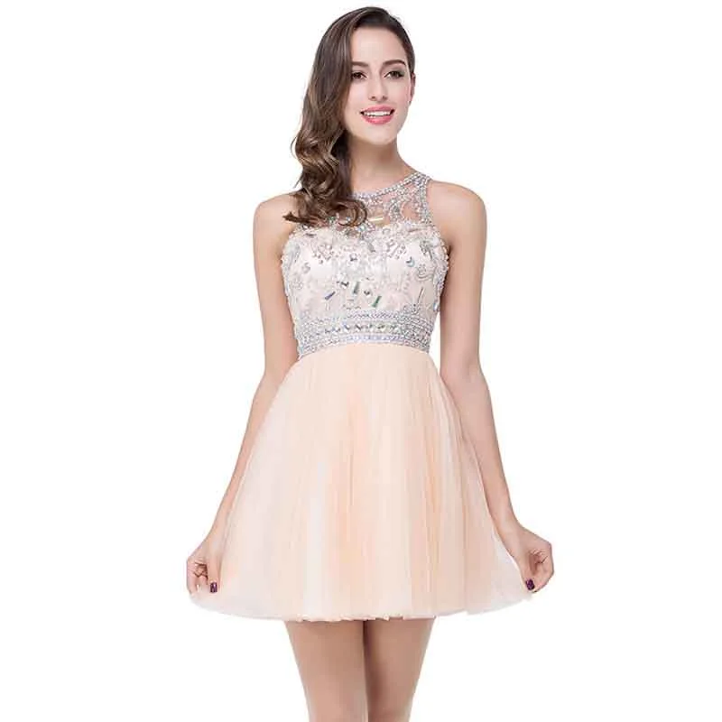 Women's A Line Tulle Juniors Short Prom Party Dress Cocktail Party Gown Tunics Running lightweight Women's A Line Tulle Juniors Short Prom Party Dress Cocktail Party Gown Tunics Running lightweight