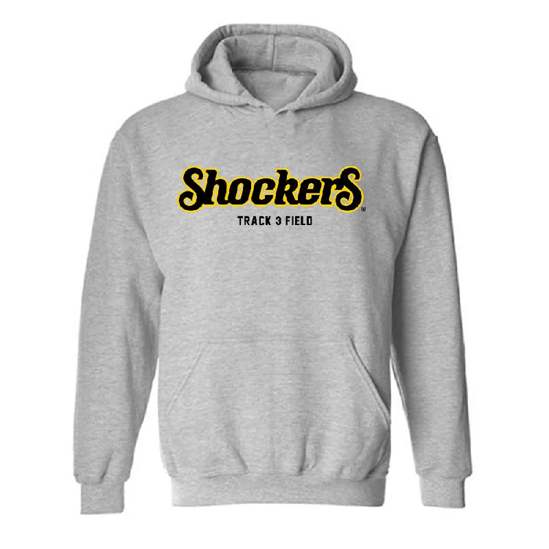 Wichita State - NCAA Women's Track & Field : Sydney Brown - Hooded Sweatshirt Hoodie with High-Low Hem Asymmetrical Trendy Wichita State - NCAA Women's Track & Field : Sydney Brown - Hooded Sweatshirt Hoodie with High-Low Hem Asymmetrical Trendy