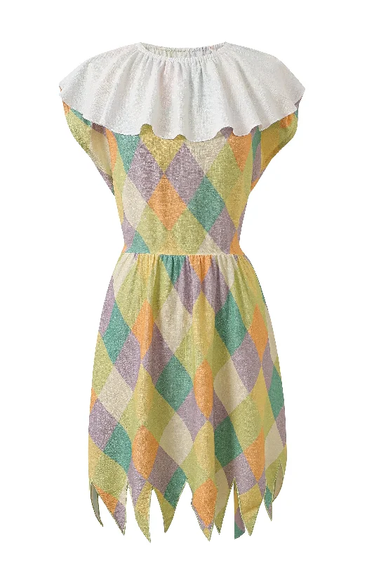 Circus Mouse Linen Collar Dress Tunics Trousers formal