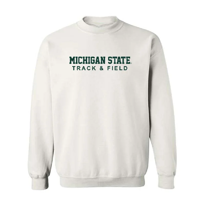 Michigan State - NCAA Women's Track & Field : Savannah Breitwiser - Classic Shersey Crewneck Sweatshirt Hoodie with Embroidery Detailed Premium Michigan State - NCAA Women's Track & Field : Savannah Breitwiser - Classic Shersey Crewneck Sweatshirt Hoodie with Embroidery Detailed Premium