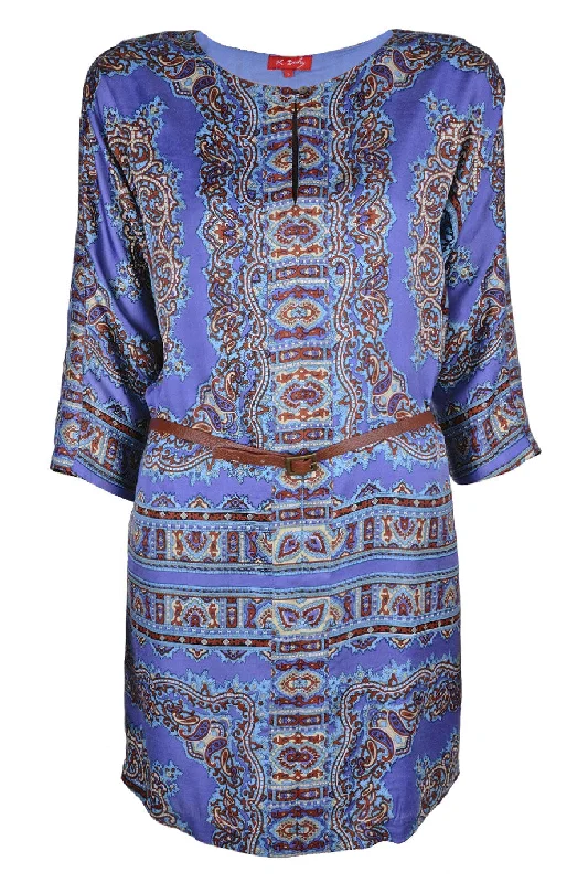 AGRAIRE Printed Viscose Dress Tunics Hiking breathable