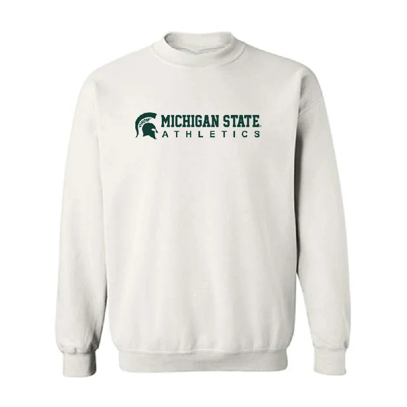 Michigan State - NCAA Women's Track & Field : Anyssa Hall - Classic Shersey Crewneck Sweatshirt Hoodie with Reflective Safety Nightwear Michigan State - NCAA Women's Track & Field : Anyssa Hall - Classic Shersey Crewneck Sweatshirt Hoodie with Reflective Safety Nightwear