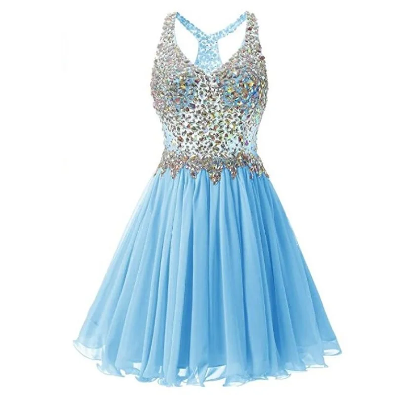 Women's Beaded Chiffon Homecoming Dresses Short Prom Gown Short Cocktail Party Dress Pencil Length Work Women's Beaded Chiffon Homecoming Dresses Short Prom Gown Short Cocktail Party Dress Pencil Length Work