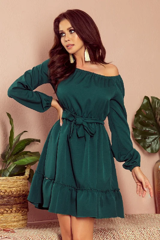 Dress with frills - green Tunics Floral girly