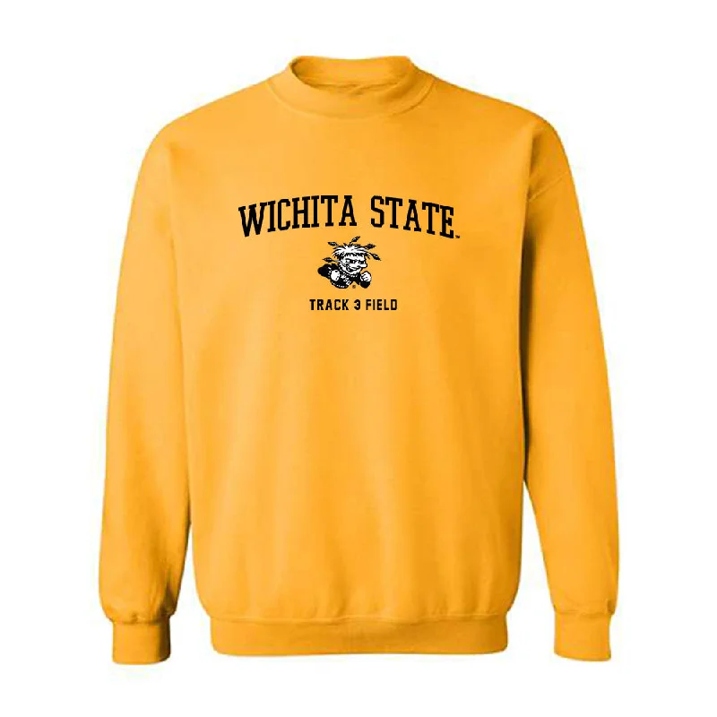 Wichita State - NCAA Women's Track & Field : Sydney Brown - Classic Shersey Crewneck Sweatshirt Hoodie with Velcro Closure Adjustable Secure Wichita State - NCAA Women's Track & Field : Sydney Brown - Classic Shersey Crewneck Sweatshirt Hoodie with Velcro Closure Adjustable Secure