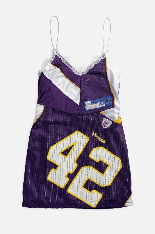 Rework Minnesota Vikings NFL Lace Dress - S Tunics Chic elegant
