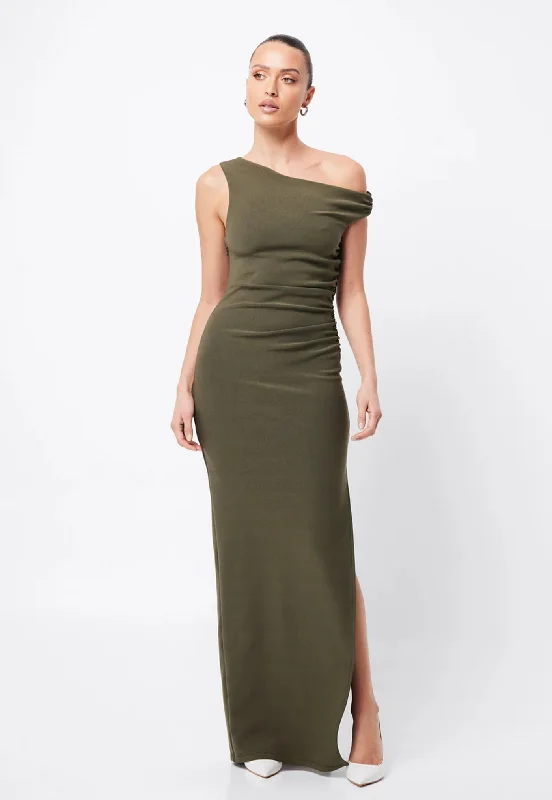 Elated Dress - Khaki Tunics Stylish elegant
